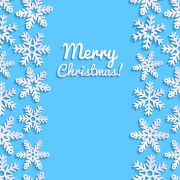 Abstract background with snowflakes Stock Illustration