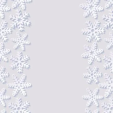 Abstract background with snowflakes Stock Illustration