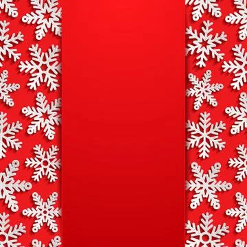 Abstract background with snowflakes Stock Illustration