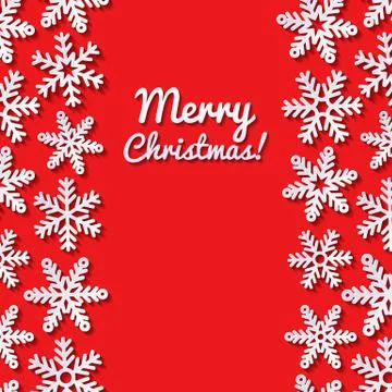 Abstract background with snowflakes Stock Illustration