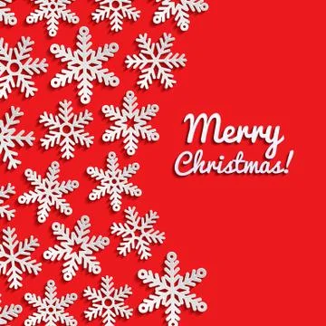 Abstract background with snowflakes Stock Illustration