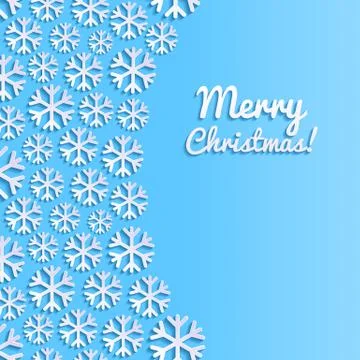 Abstract background with snowflakes. Stock Illustration