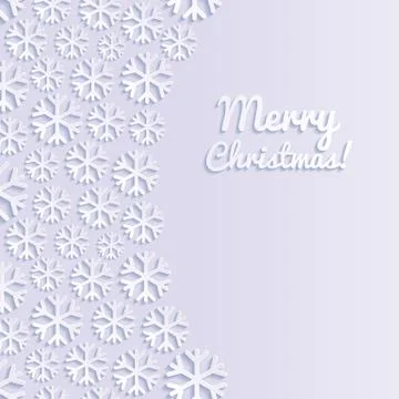 Abstract background with snowflakes Stock Illustration