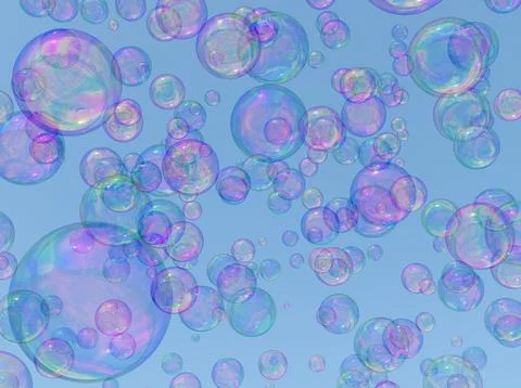 Abstract background of soap bubbles Stock Photos