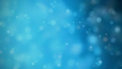 Abstract background with soft blue bokeh lights and floating particles Stock Footage 344240351
