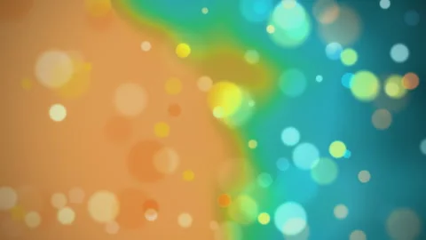Abstract background with soft bokeh lights in vibrant gradient colors, creating Stock Footage 344240475