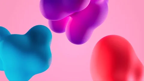 Abstract background with soft colored balls Stock Footage 220277926