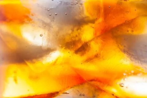 Abstract background of soft drink and ice Stock Photos