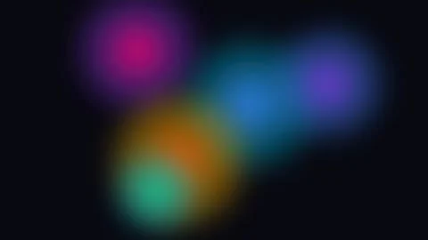 Abstract background with soft glowing multicolored light bokeh circles Video stock 335118236