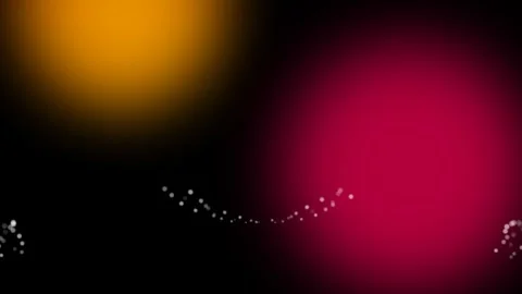 Abstract background with soft glowing orange and deep pink light spheres Video stock 335117726