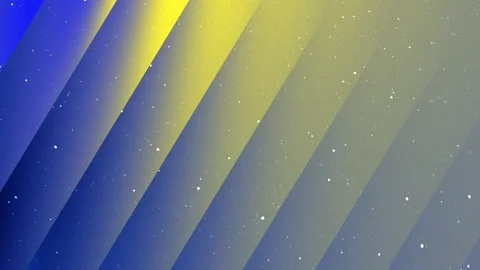Abstract Background with Soft Gradient Blue Yellow Lines and Particles Stock Footage 337408497