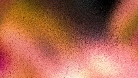 Abstract Background with Soft Grainy Gradient and Floating Particle Texture Stock Footage 335863181