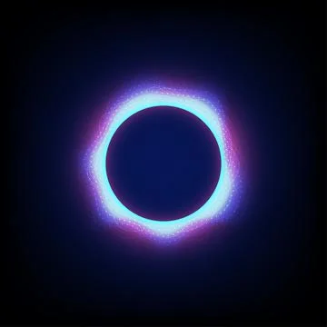 Abstract background solar eclipse vector design. 스톡 일러스트