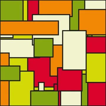 Abstract background in solid autumn colors Stock Illustration