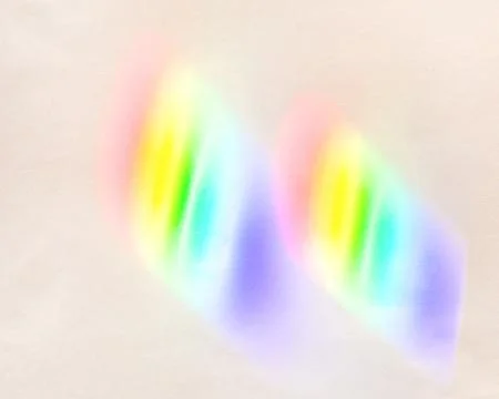 Abstract background with some blurred lights. Blurred rainbow patterns on a.. Stock Photos