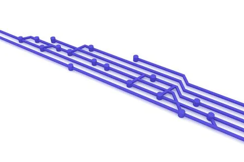 Abstract background of source code branch. 3d rendering. Stock Illustration