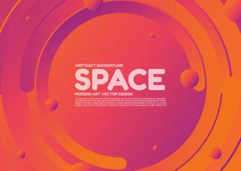 Abstract background space modern art vector design line shape wave curve desi Stock Illustration