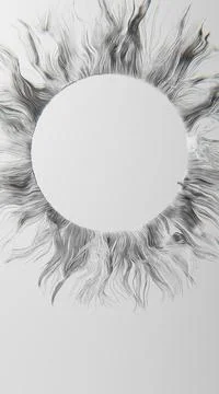 Abstract background with a space for a text. 3D black and white illustration. Stock Illustration