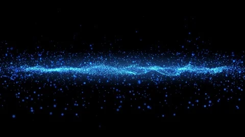 Abstract background of sparkling blue particles Video stock 114070695