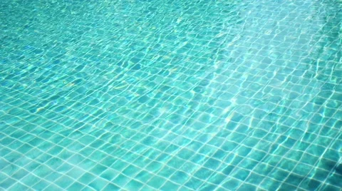 Abstract Background of Sparkling Blue Water in a Swimming Pool Stockbeeldmateriaal 46292316