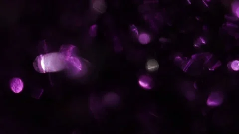 Abstract background of sparkling bokeh lights in black Vidéo 318946431