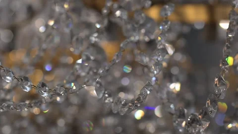 Abstract Background of Sparkling Crystal Light Reflections. Stock Footage 340563619