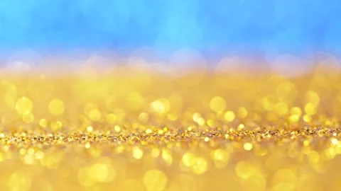 Abstract background, sparkling lights of golden and white color glitter texture Stock Footage 147960587