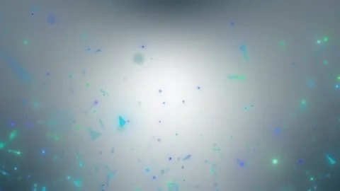 An abstract background. Sparkling particles moving continuously on a blurry blue Stock Footage 231505909