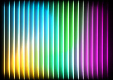 Abstract background with spectrum colorful light bars Stock Illustration