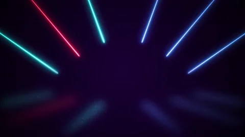 Abstract background spectrum fluorescent light with neon LED animation Stock Footage 183672322