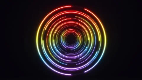 Abstract background speed light circle on colorful background,swirl curved mu Stock Illustration