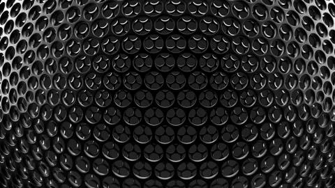 Abstract background, sphere, form. 3d illustration, 3d rendering. Stock Illustration
