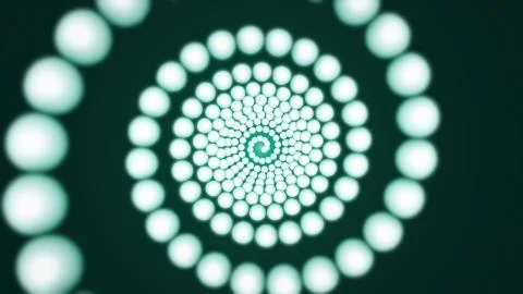 Abstract background with sphere rotating. Technology concept backdrop Illustrazione stock