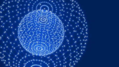 Abstract background with a sphere of techno dots Stock Illustration