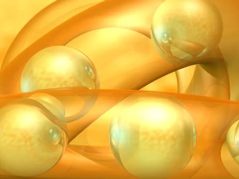 Abstract background with spheres Stockillustratie