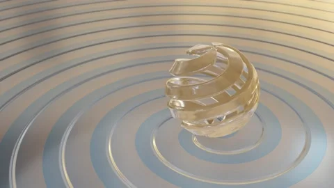 Abstract Background With The Spiral Sphere Video stock 165141260