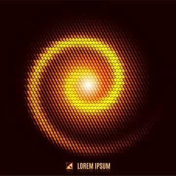 Abstract background with spiral vortex Stock Illustration