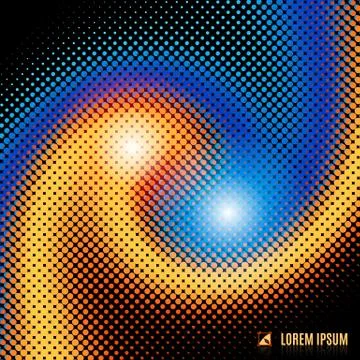 Abstract background with spiral vortex Stock Illustration