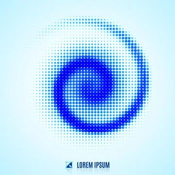 Abstract background with spiral vortex Illustrazione stock