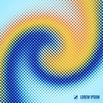 Abstract background with spiral vortex Illustrazione stock