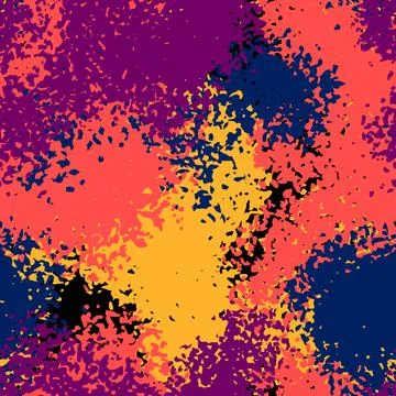 Abstract background with splashes. Textured grunge seamless pattern. Stock Illustration