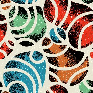 Abstract background with splashes. Textured grunge seamless pattern Illustrazione stock