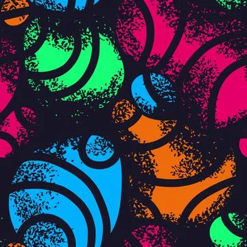 Abstract background with splashes. Textured grunge seamless pattern Stock Illustration