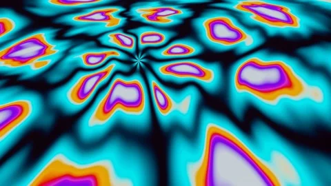 Abstract background with spots diverging from the center Vídeo Stock 186928352