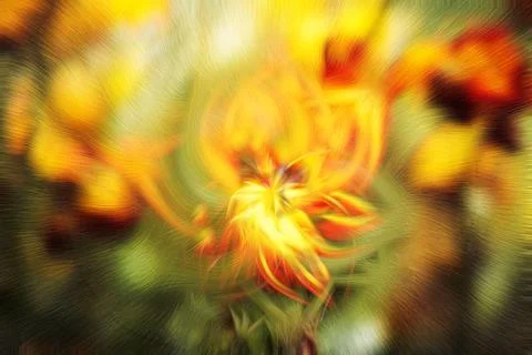 Abstract background of spring flowers in full bloom Foto stock