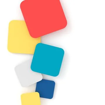 Abstract background of square. 3D rendering. Stock Illustration