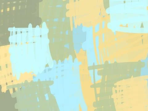 Abstract background from square doodle of a gentle pastel shade, green blue y Illustrazione stock
