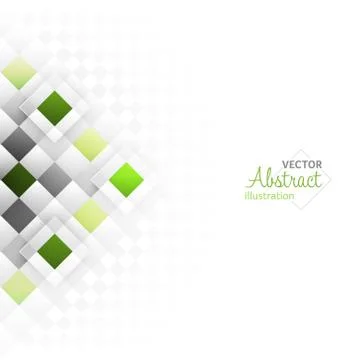 Abstract background with a square geometric pattern. Vector design. Illustrazione stock
