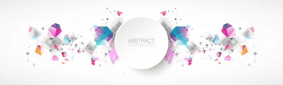 Abstract background with square pattern. Plexus effect. Stock Illustration