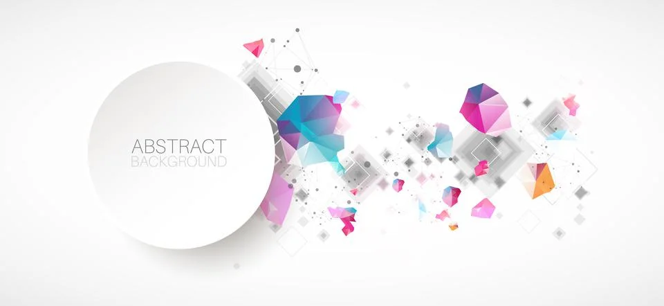 Abstract background with square pattern. Plexus effect. Illustrazione stock